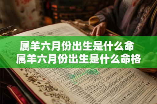 属羊六月份出生是什么命 属羊六月份出生是什么命格