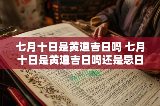 七月十日是黄道吉日吗 七月十日是黄道吉日吗还是忌日