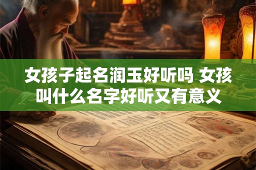 女孩子起名润玉好听吗 女孩叫什么名字好听又有意义