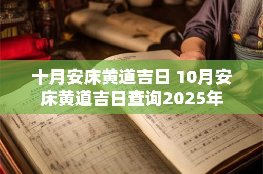 十月安床黄道吉日 10月安床黄道吉日查询2025年