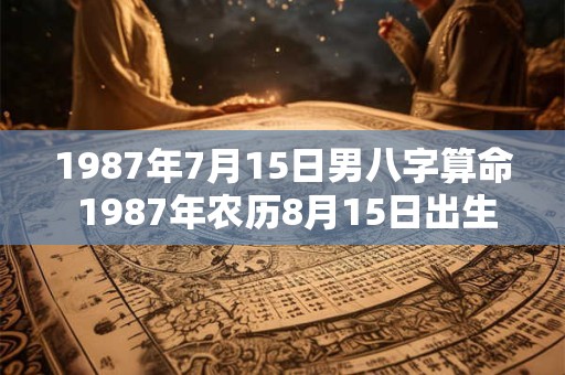 1987年7月15日男八字算命 1987年农历8月15日出生婚姻