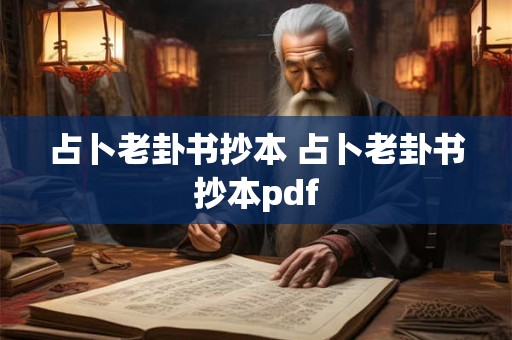 占卜老卦书抄本 占卜老卦书抄本pdf