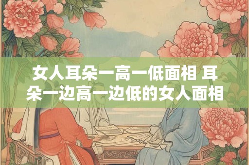 女人耳朵一高一低面相 耳朵一边高一边低的女人面相