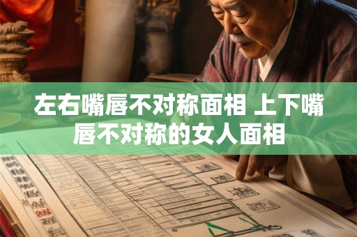 左右嘴唇不对称面相 上下嘴唇不对称的女人面相