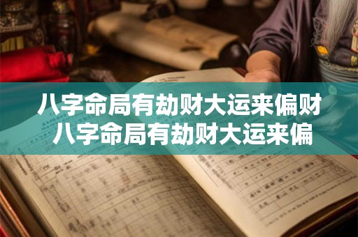 八字命局有劫财大运来偏财 八字命局有劫财大运来偏财什么意思