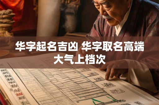 华字起名吉凶 华字取名高端大气上档次