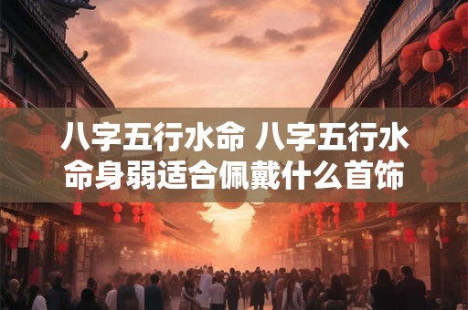 八字五行水命 八字五行水命身弱适合佩戴什么首饰