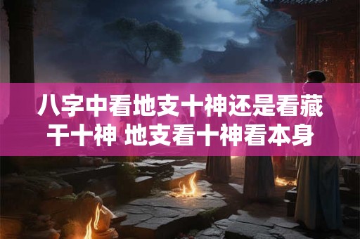 八字中看地支十神还是看藏干十神 地支看十神看本身十神还是看藏干了