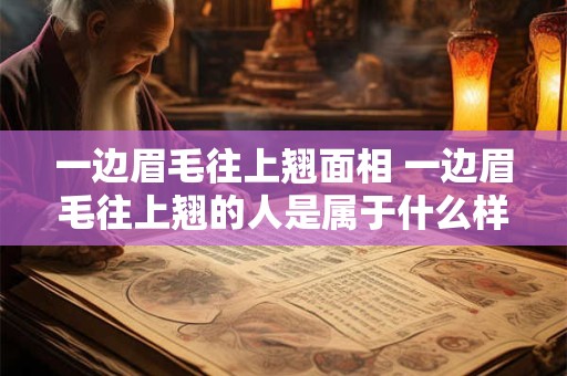 一边眉毛往上翘面相 一边眉毛往上翘的人是属于什么样的人