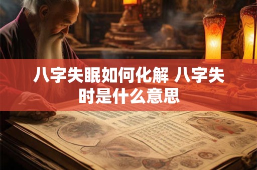 八字失眠如何化解 八字失时是什么意思