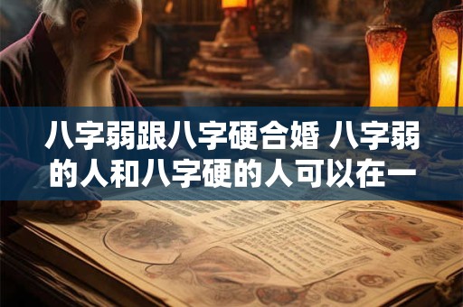 八字弱跟八字硬合婚 八字弱的人和八字硬的人可以在一起吗
