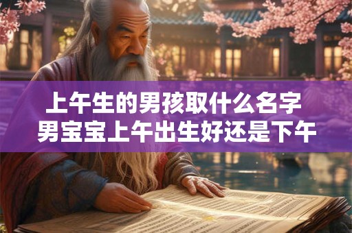 上午生的男孩取什么名字 男宝宝上午出生好还是下午出生好
