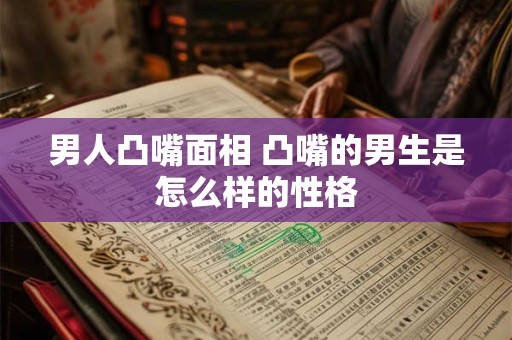 男人凸嘴面相 凸嘴的男生是怎么样的性格