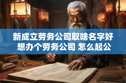 新成立劳务公司取啥名字好 想办个劳务公司 怎么起公司名字