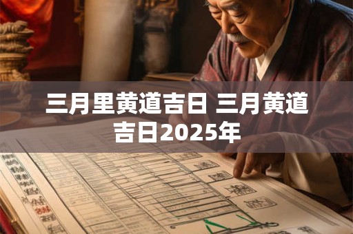 三月里黄道吉日 三月黄道吉日2025年