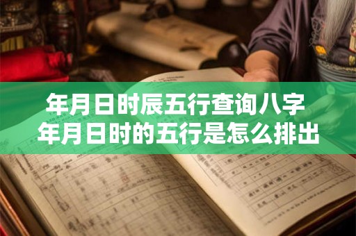 年月日时辰五行查询八字 年月日时的五行是怎么排出来的