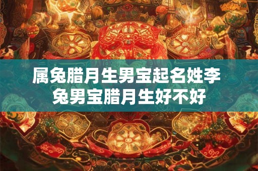 属兔腊月生男宝起名姓李 兔男宝腊月生好不好