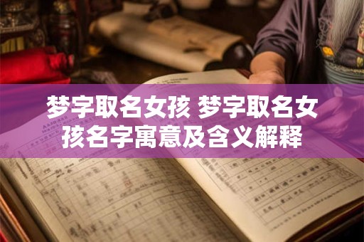 梦字取名女孩 梦字取名女孩名字寓意及含义解释