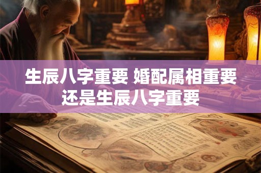 生辰八字重要 婚配属相重要还是生辰八字重要