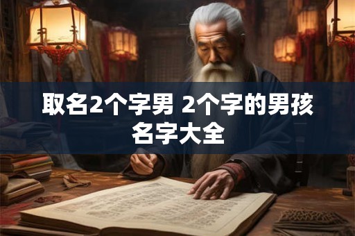 取名2个字男 2个字的男孩名字大全 取名2个字男 2个字的男孩名字大全