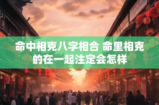 命中相克八字相合 命里相克的在一起注定会怎样