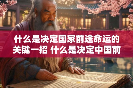 什么是决定国家前途命运的关键一招 什么是决定中国前途和命运的关键一招