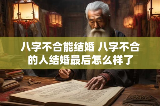 八字不合能结婚 八字不合的人结婚最后怎么样了