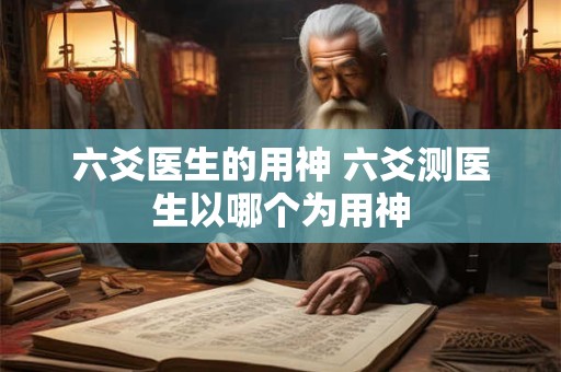 六爻医生的用神 六爻测医生以哪个为用神