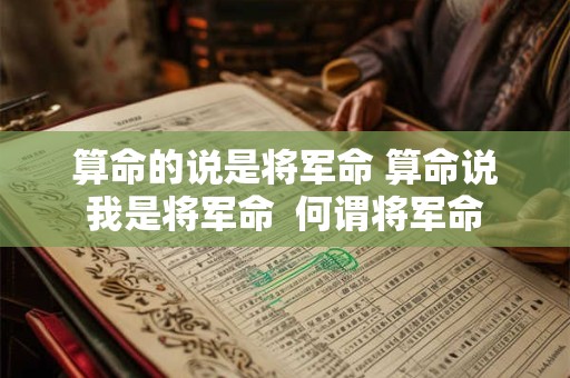 算命的说是将军命 算命说我是将军命  何谓将军命