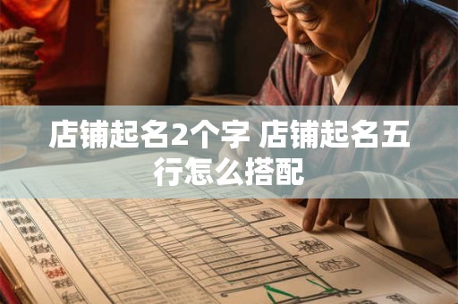 店铺起名2个字 店铺起名五行怎么搭配