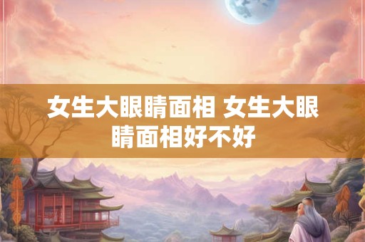 女生大眼睛面相 女生大眼睛面相好不好