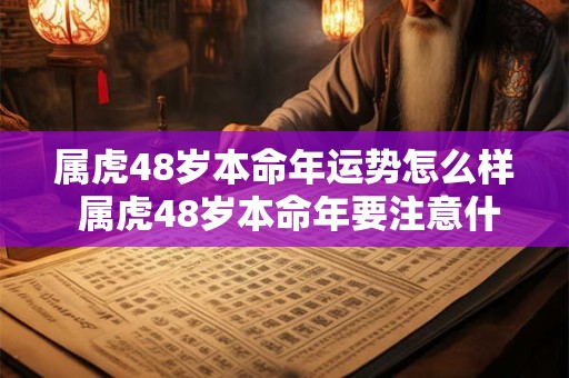 属虎48岁本命年运势怎么样 属虎48岁本命年要注意什么
