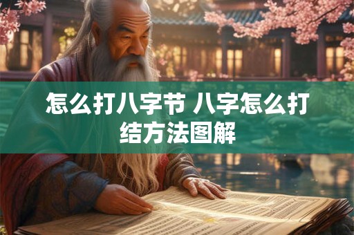 怎么打八字节 八字怎么打结方法图解