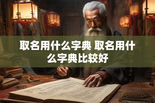 取名用什么字典 取名用什么字典比较好