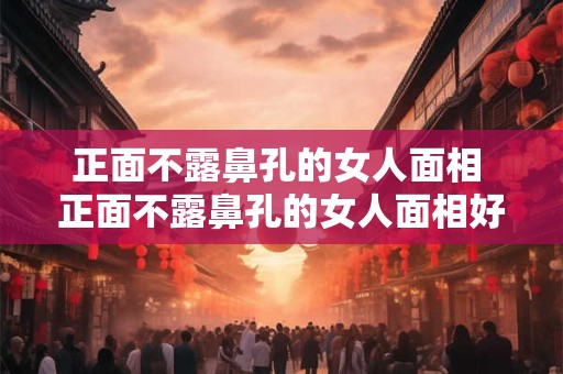 正面不露鼻孔的女人面相 正面不露鼻孔的女人面相好吗