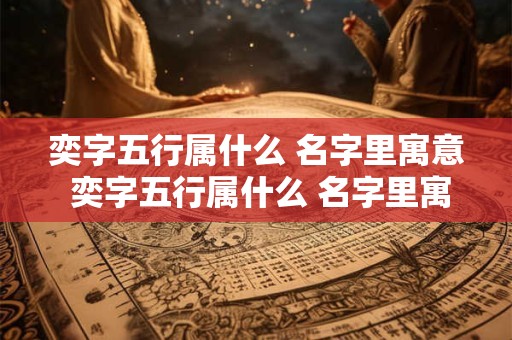 奕字五行属什么 名字里寓意 奕字五行属什么 名字里寓意是什么