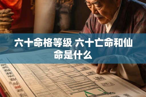 六十命格等级 六十亡命和仙命是什么