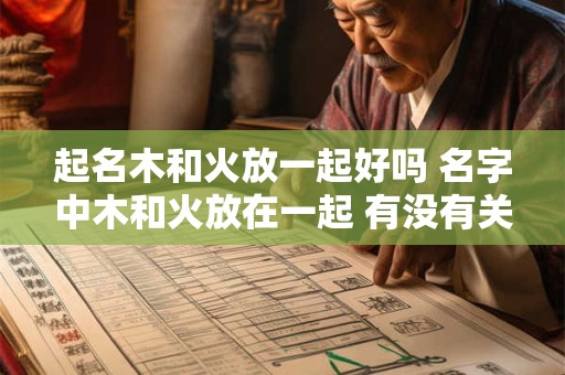 起名木和火放一起好吗 名字中木和火放在一起 有没有关系