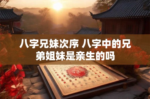 八字兄妹次序 八字中的兄弟姐妹是亲生的吗