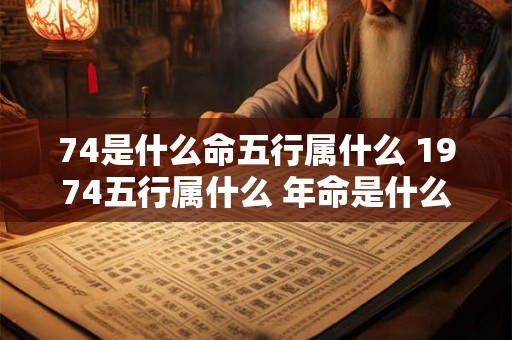 74是什么命五行属什么 1974五行属什么 年命是什么