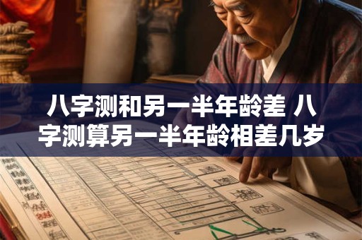 八字测和另一半年龄差 八字测算另一半年龄相差几岁