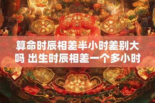 算命时辰相差半小时差别大吗 出生时辰相差一个多小时算命有区别吗