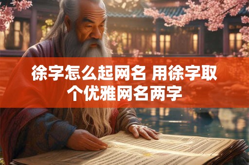 徐字怎么起网名 用徐字取个优雅网名两字