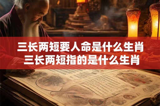 三长两短要人命是什么生肖 三长两短指的是什么生肖