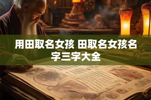 用田取名女孩 田取名女孩名字三字大全