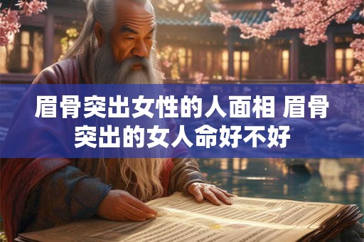 眉骨突出女性的人面相 眉骨突出的女人命好不好