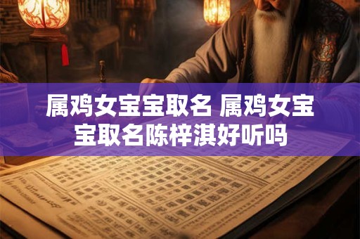 属鸡女宝宝取名 属鸡女宝宝取名陈梓淇好听吗