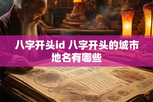 八字开头id 八字开头的城市地名有哪些