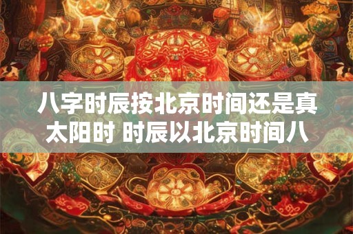 八字时辰按北京时间还是真太阳时 时辰以北京时间八字推时辰是以北京时间为准吗