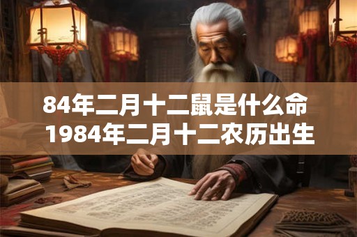 84年二月十二鼠是什么命 1984年二月十二农历出生命运怎么样